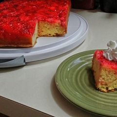 A picture of Strawberry Upside Down Cake.