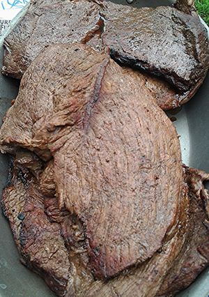 A picture of Wedding rehearsal steaks.
