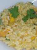 Risotto de calabaza y espinaca