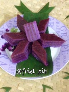 Foto resep Kue lapis ubi ungu