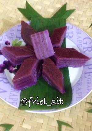 Foto resep Kue lapis ubi ungu