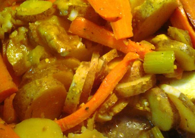 Easiest Way to Prepare Super Quick Homemade potato medallions and carrot planks