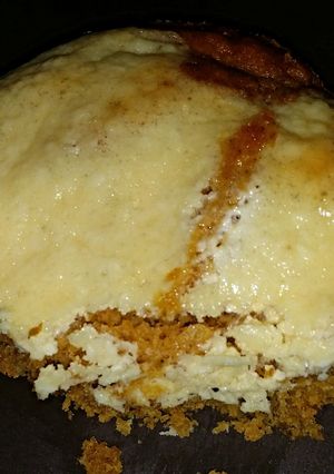 A picture of Pumpkin spice cheese cake squares.