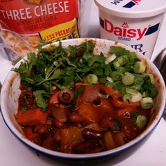 A picture of Vegetarian (Vegan) Five Bean Chunky Chili.