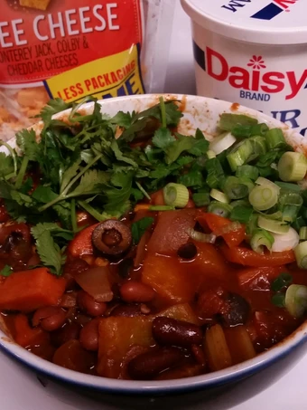 Easy Way Make Recipe Vegetarian (Vegan) Five Bean Chunky Chili that is Really Delicious, Appealing}