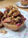 🍎Pomme rôtie cannelle noix cranberries