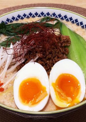 A picture of Drinkable Bowl! Spicy Soy Milk Tantanmen or Udon (Revised).