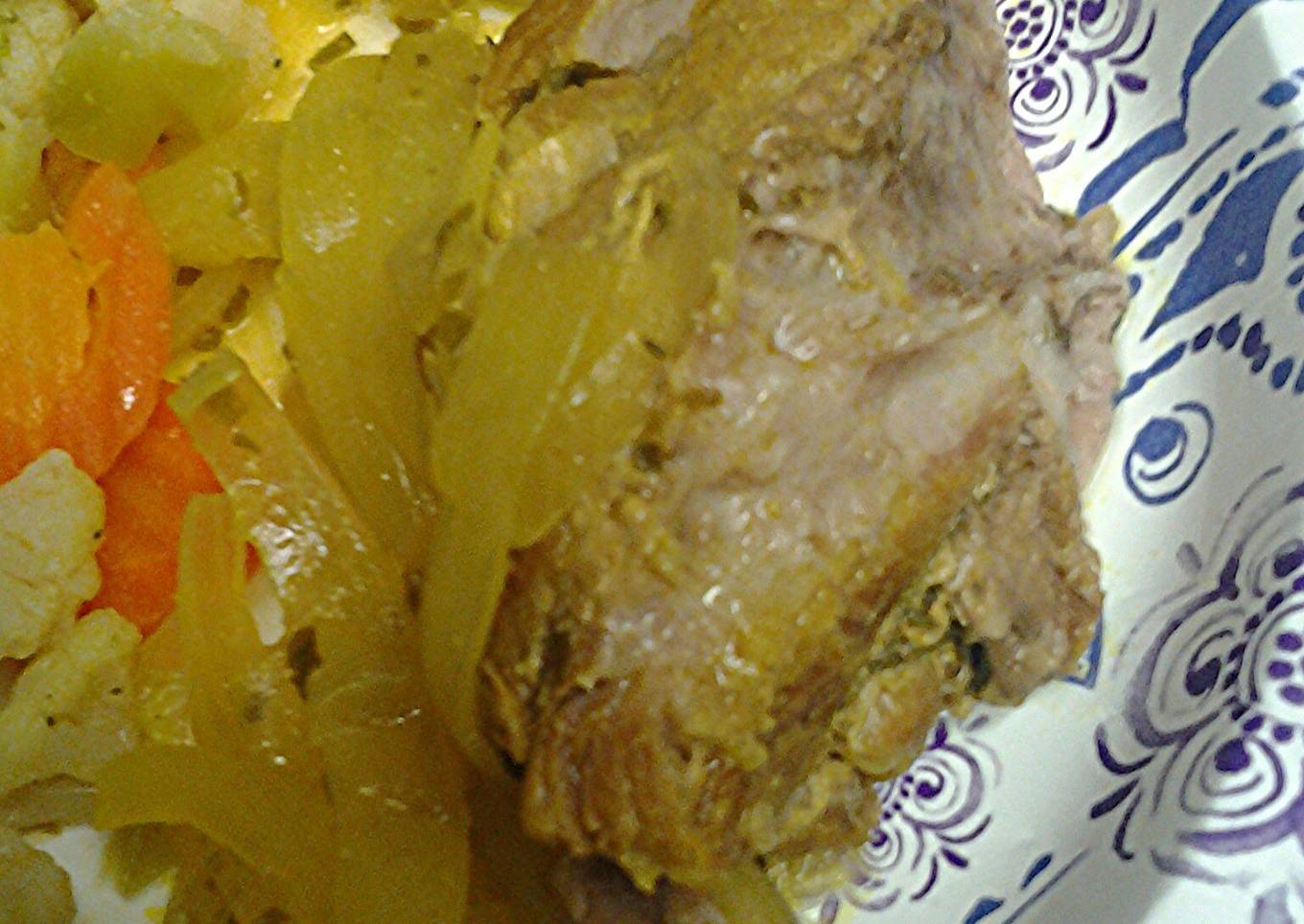 Pork and onions