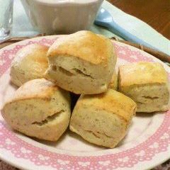 Fragrant Soy Milk & Rye Flour Scones A picture of Fragrant Soy Milk & Rye Flour Scones.