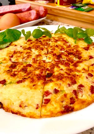 Hình của món Pizza Cơm.