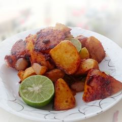 A picture of Spicy Potato / Sambal Potato.