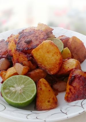 A picture of Spicy Potato / Sambal Potato.