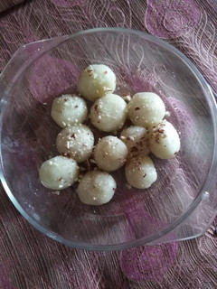 A picture of Sweet spongy rasgulla.