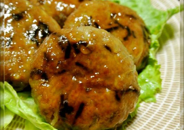 Recipe of Perfect Ground Pork, Bean Sprout, and Salted Konbu Tsukune Patties