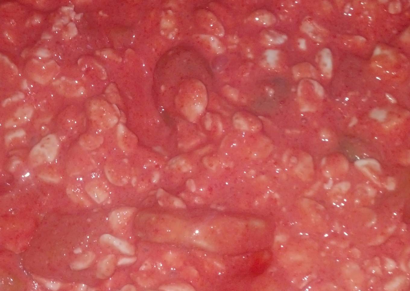 Grandma's "pink salad" fruit salad