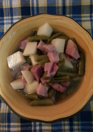A picture of Ham, Potatoes and Stringbeans-Basic.