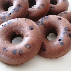 A picture of Baked Chocolate Doughnuts That Will Make Everyone Happy.