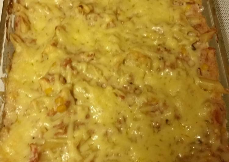 Recipe of Super Quick Homemade Tuna pasta bake