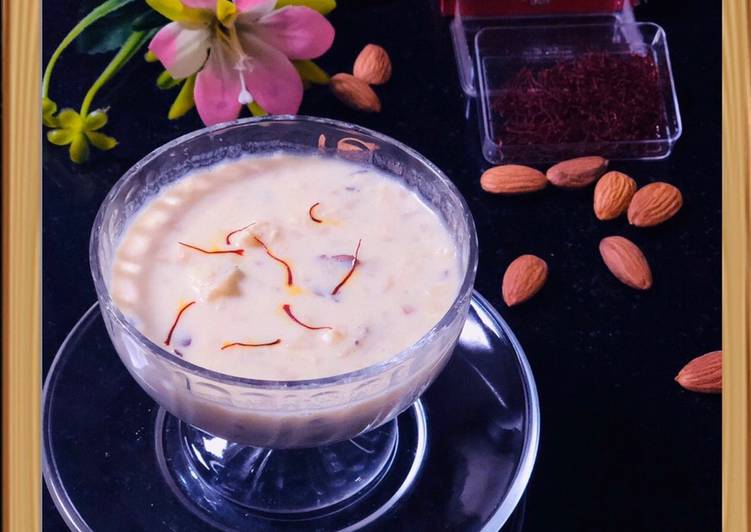 Recipe of Perfect PANEER MAKHANA KHEER (LotusSeed and cheese dessert)