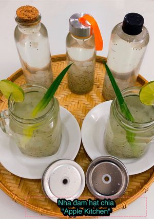 Hình của món Nha đam đường phèn hạt chia.