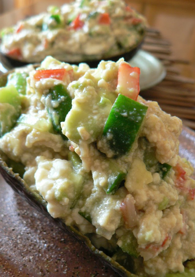 A picture of Mixed Tofu and Avocado.