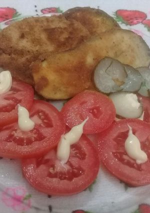 Una foto de Mila de zapallito y berenjena
