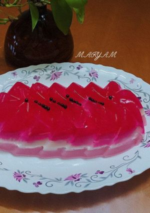 عکسی از دستور ژله بستنی