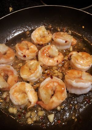 A picture of Spicy Sweet Shrimp.