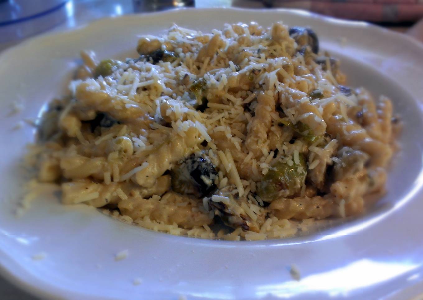 Baked cabbage with pasta