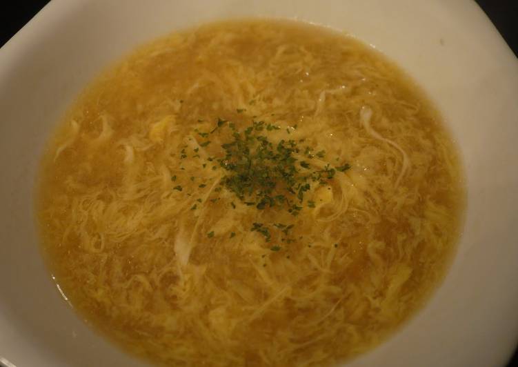 Fragrant with Ginger! Fluffy and Creamy Egg Soup