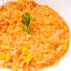 A picture of Tomato Risotto from Uncooked Rice.