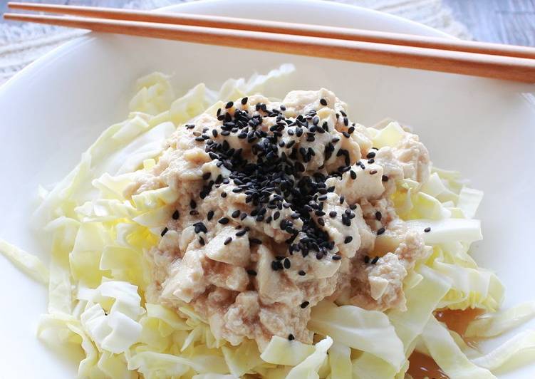 Simple Way to Prepare Super Quick Homemade Tofu and Cabbage Salad