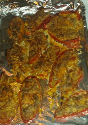 A picture of Sweet stuffed peppers.