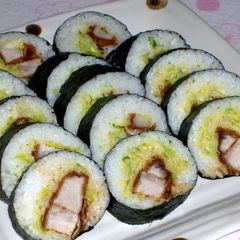 Tonkatsu Sushi Rolls A picture of Tonkatsu Sushi Rolls.