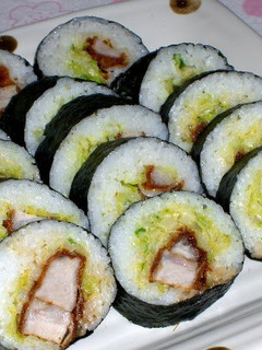 A picture of Tonkatsu Sushi Rolls.