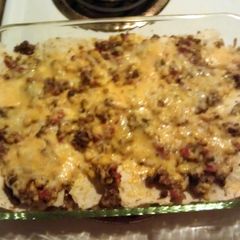 A picture of BJ's Mexican Casserole.