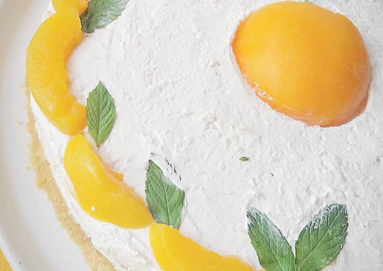 Yogurtcake con pesche