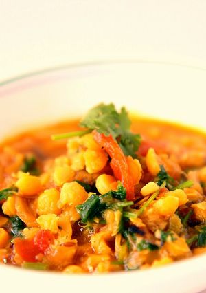 A picture of Dhall-Yellow lentil curry.