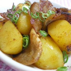 A picture of Umami-Rich Potato and Pork Stir-Fry.
