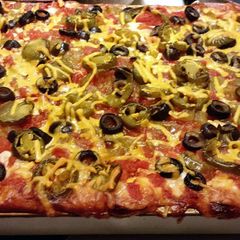 A picture of Chicken Enchilada Lasagna.