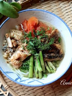 Hình của món Bún cá rô đồng.