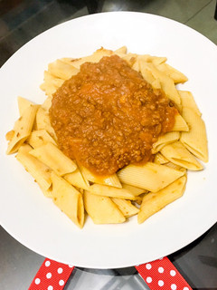 Una foto de Spaguetti en salsa roja