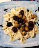Pasta con Aceitunas Marinadas