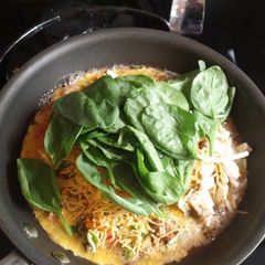 A picture of Spinach Omelette.