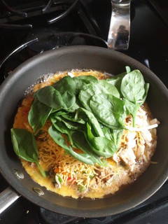 A picture of Spinach Omelette.