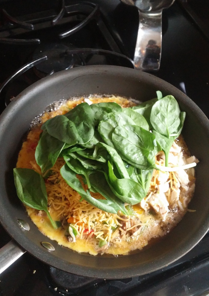 A picture of Spinach Omelette.