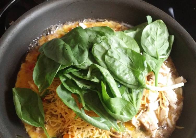 Steps to Prepare Award-winning Spinach Omelette