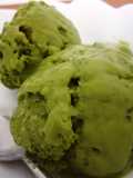 Rich Matcha Ice Cream using Milk and Whole Egg
