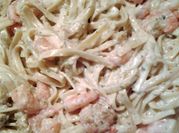 A picture of fettuccine alfredo