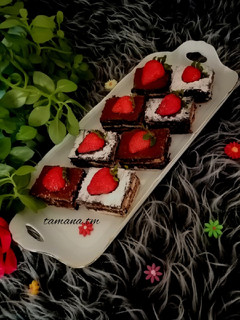 عکسی از دستور کیک یخچالی
